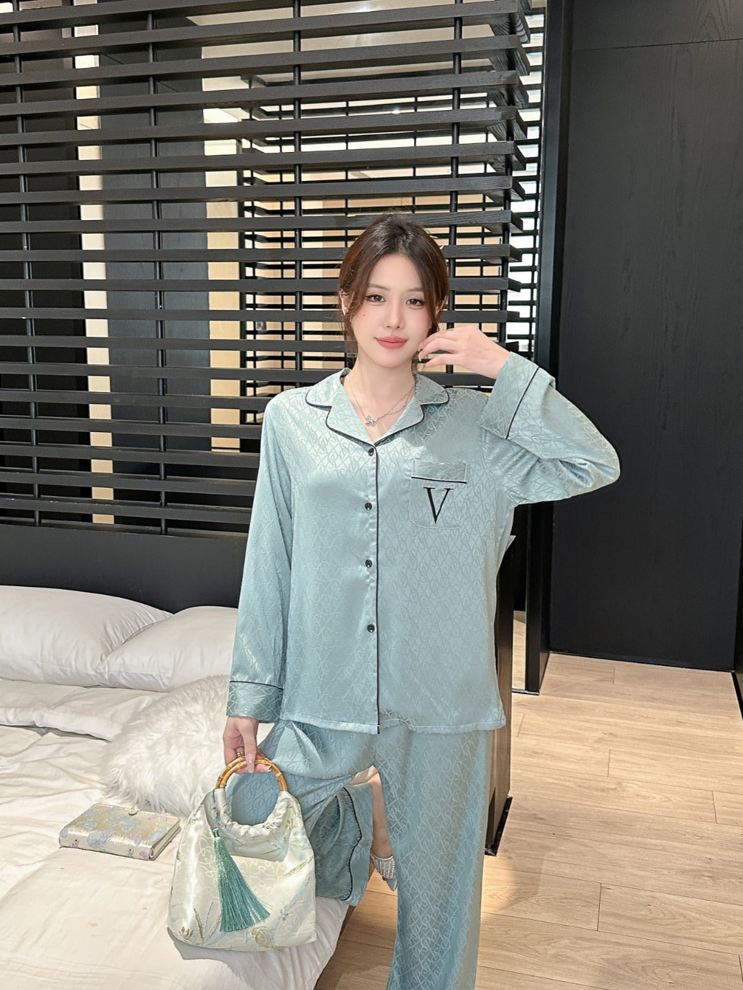Victoria's Secret Satin Long Pajama Set