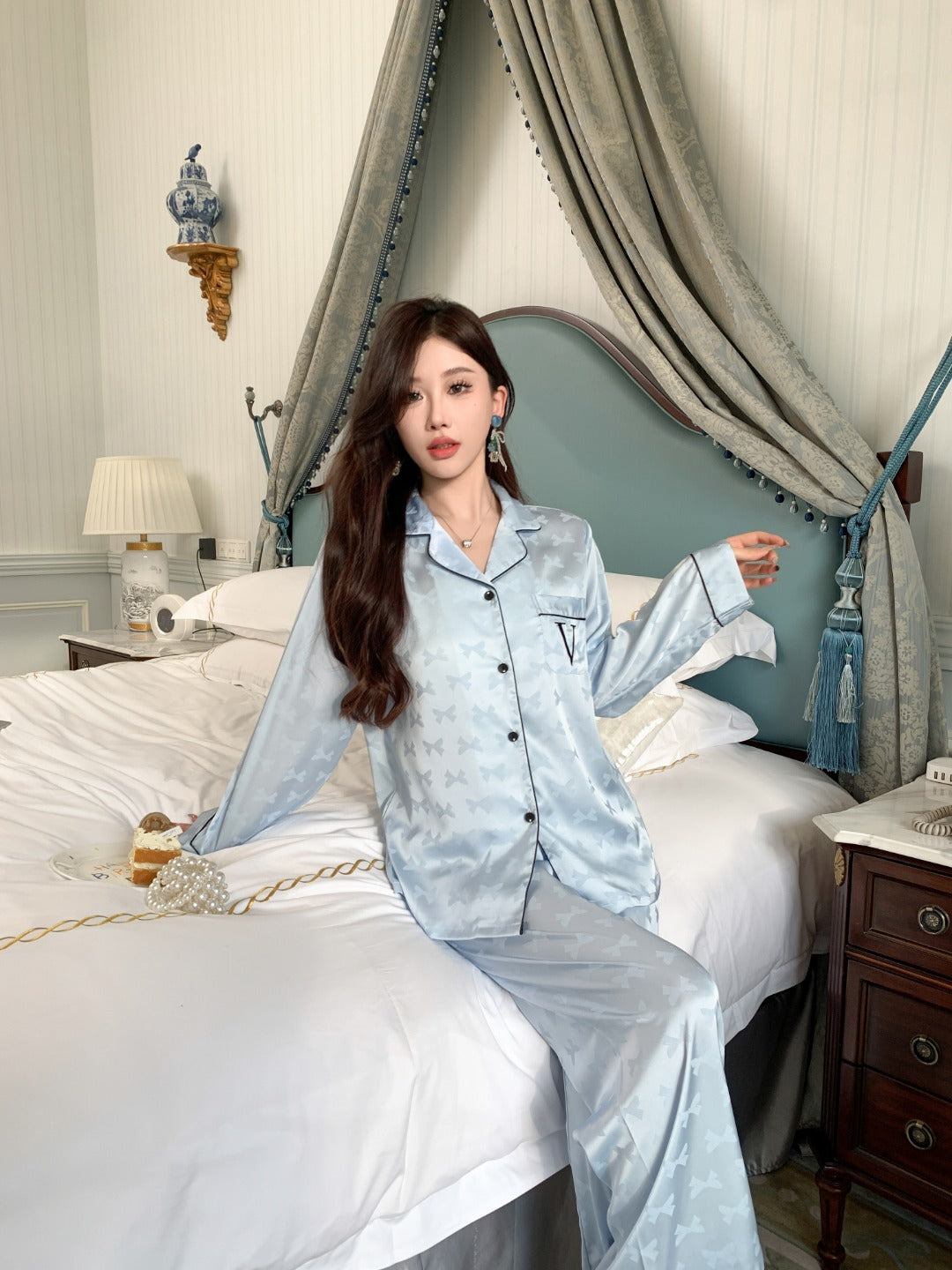 Victoria's Secret Satin Long Pajama Set