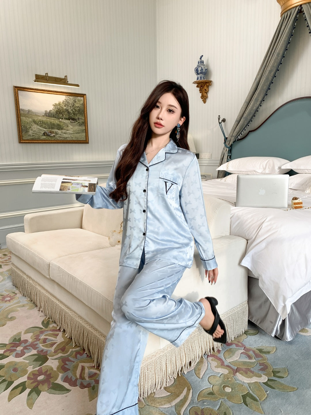 Victoria's Secret Satin Long Pajama Set