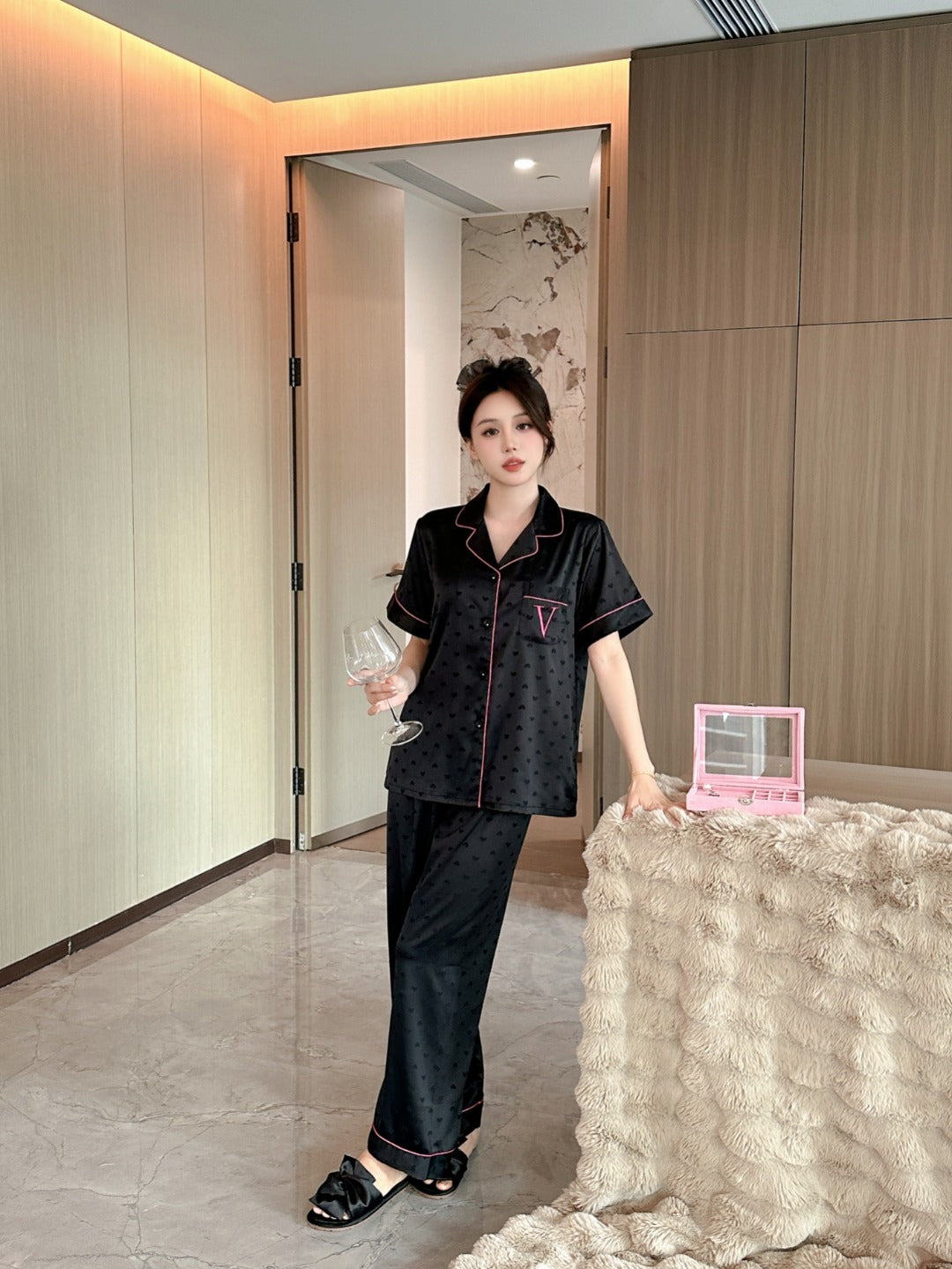 Victoria's Secret Satin Long Pajama Set