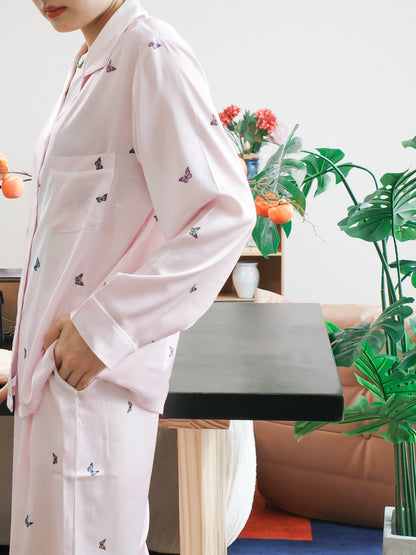 Hotzzz Premium – Butterfly Bloom Satin Set