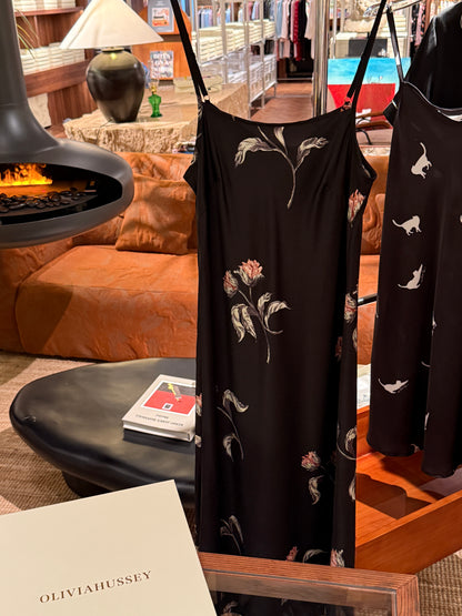 Hotzzz Premium – Midnight Bloom Slip Dress