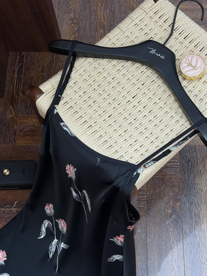 Hotzzz Premium – Midnight Bloom Slip Dress