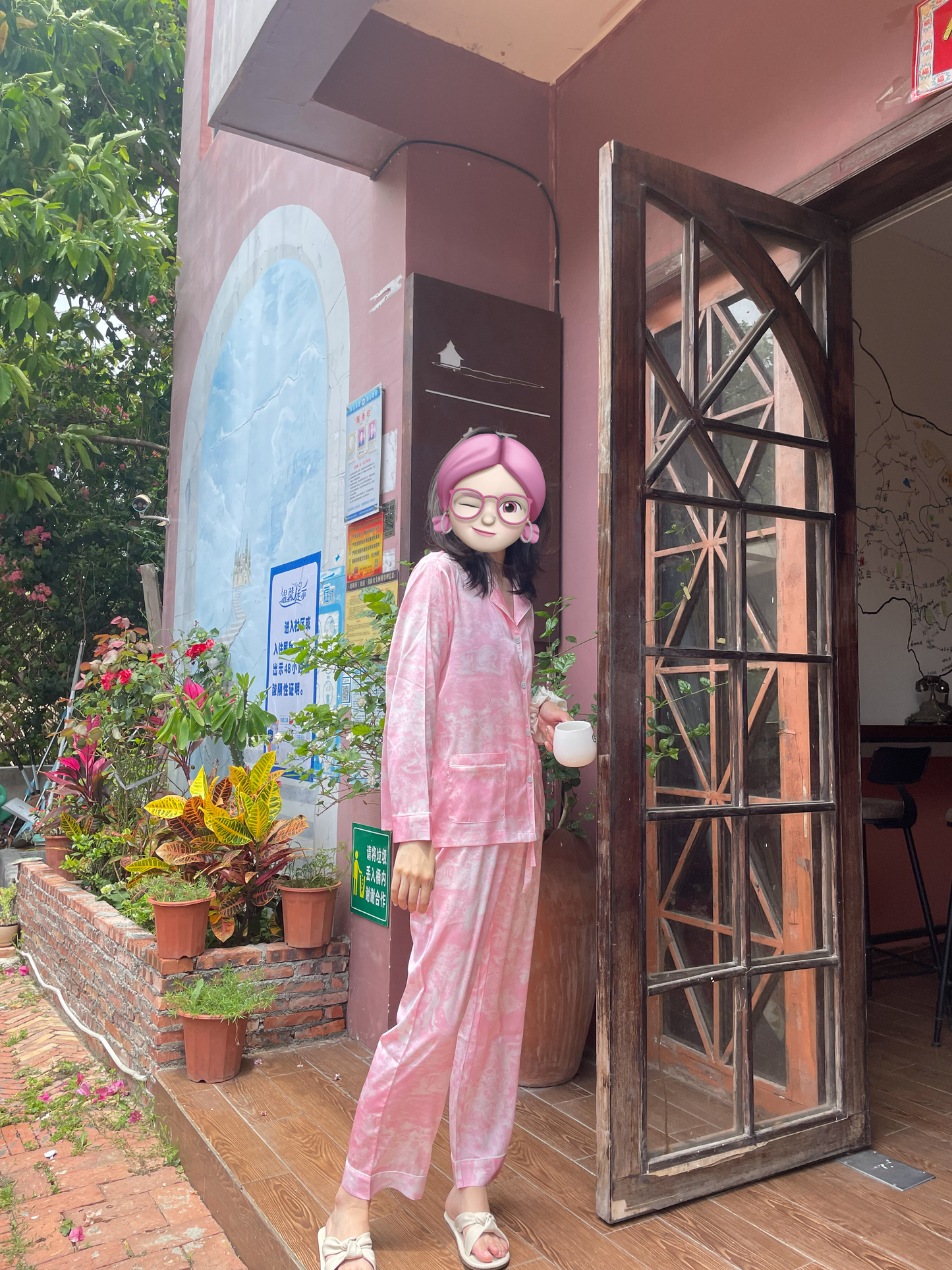 Hotzzz Premium – Rose Mirage Satin Set