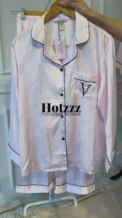 Victoria's Secret Satin Long Pajama Set