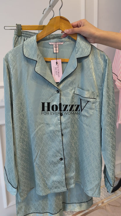 Victoria's Secret Satin Long Pajama Set