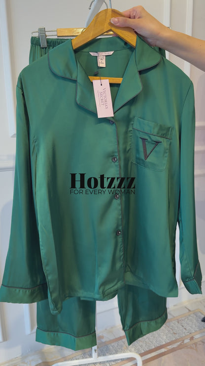 Victoria's Secret Satin Long Pajama Set