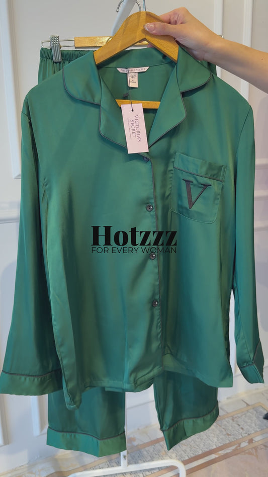 Victoria's Secret Satin Long Pajama Set