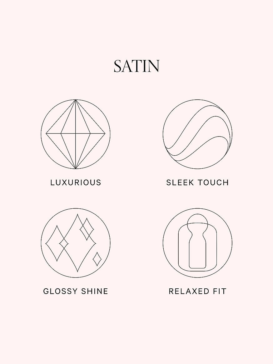 Victoria's Secret Glazed Satin Long Pajama Set