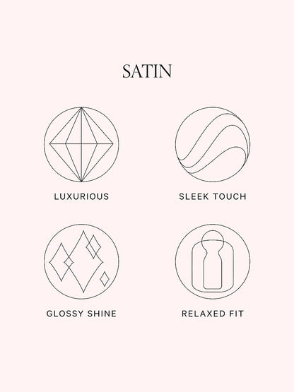 Victoria's Secret Glazed Satin Long Pajama Set