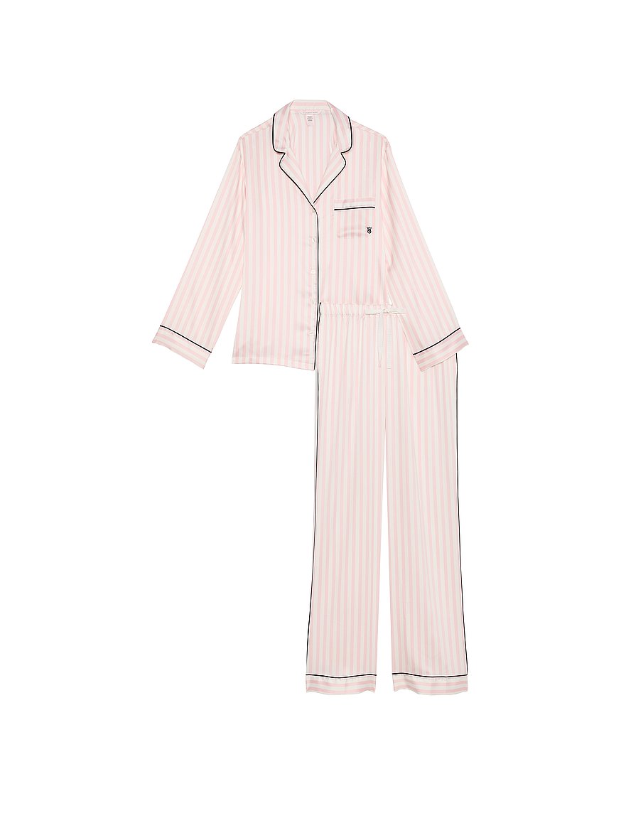 Victoria's Secret Glazed Satin Long Pajama Set