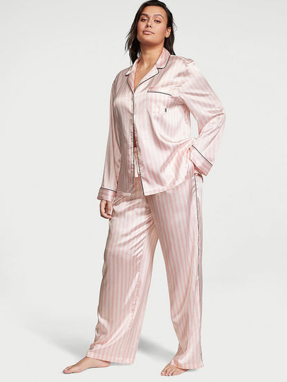 Victoria's Secret Glazed Satin Long Pajama Set