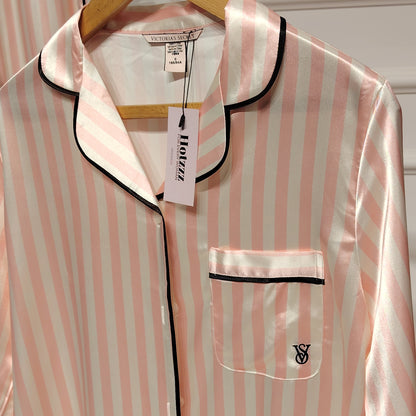 Victoria's Secret Glazed Satin Long Pajama Set