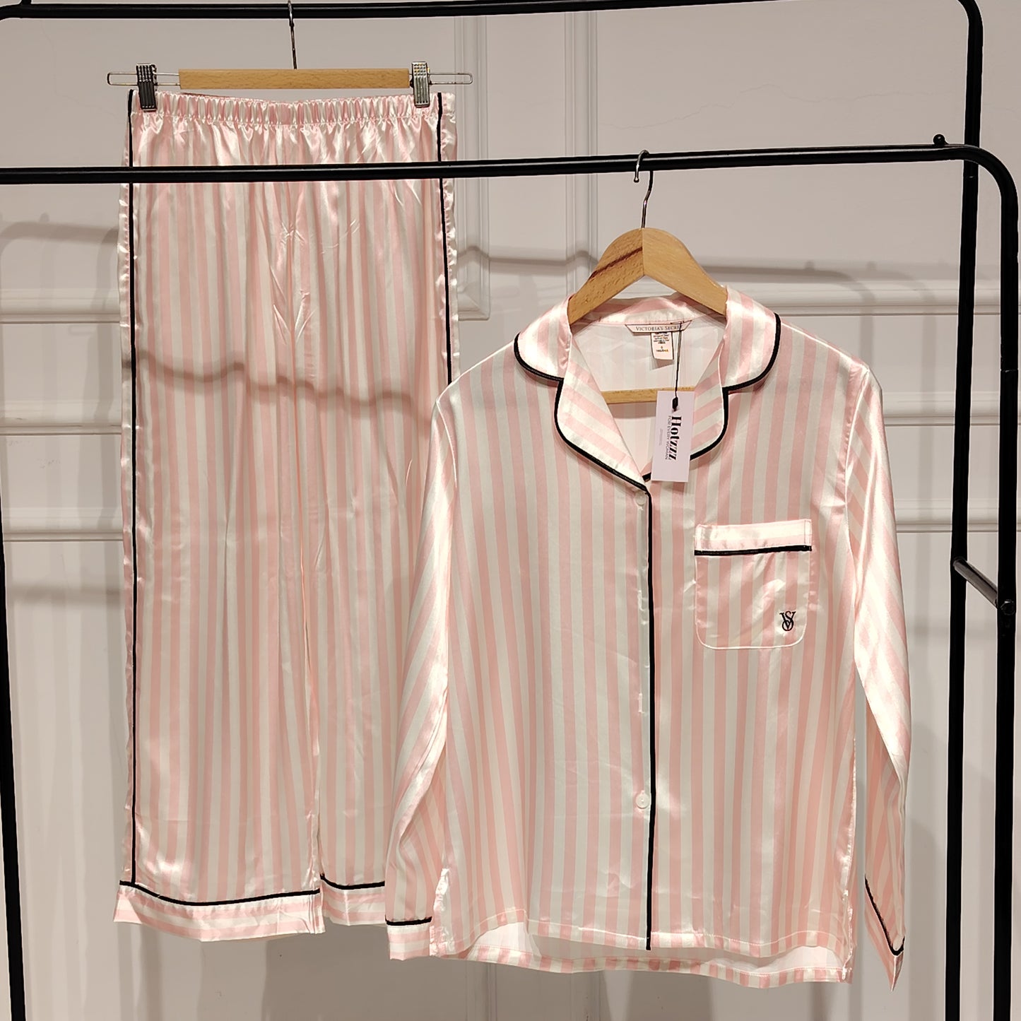 Victoria's Secret Glazed Satin Long Pajama Set