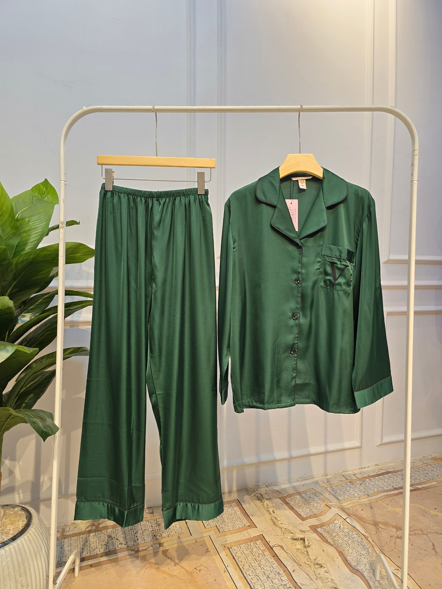 Victoria's Secret Satin Long Pajama Set