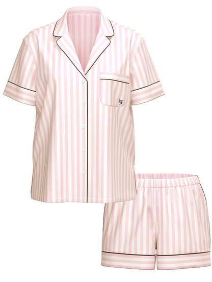 Signature Satin Short Pajama Set