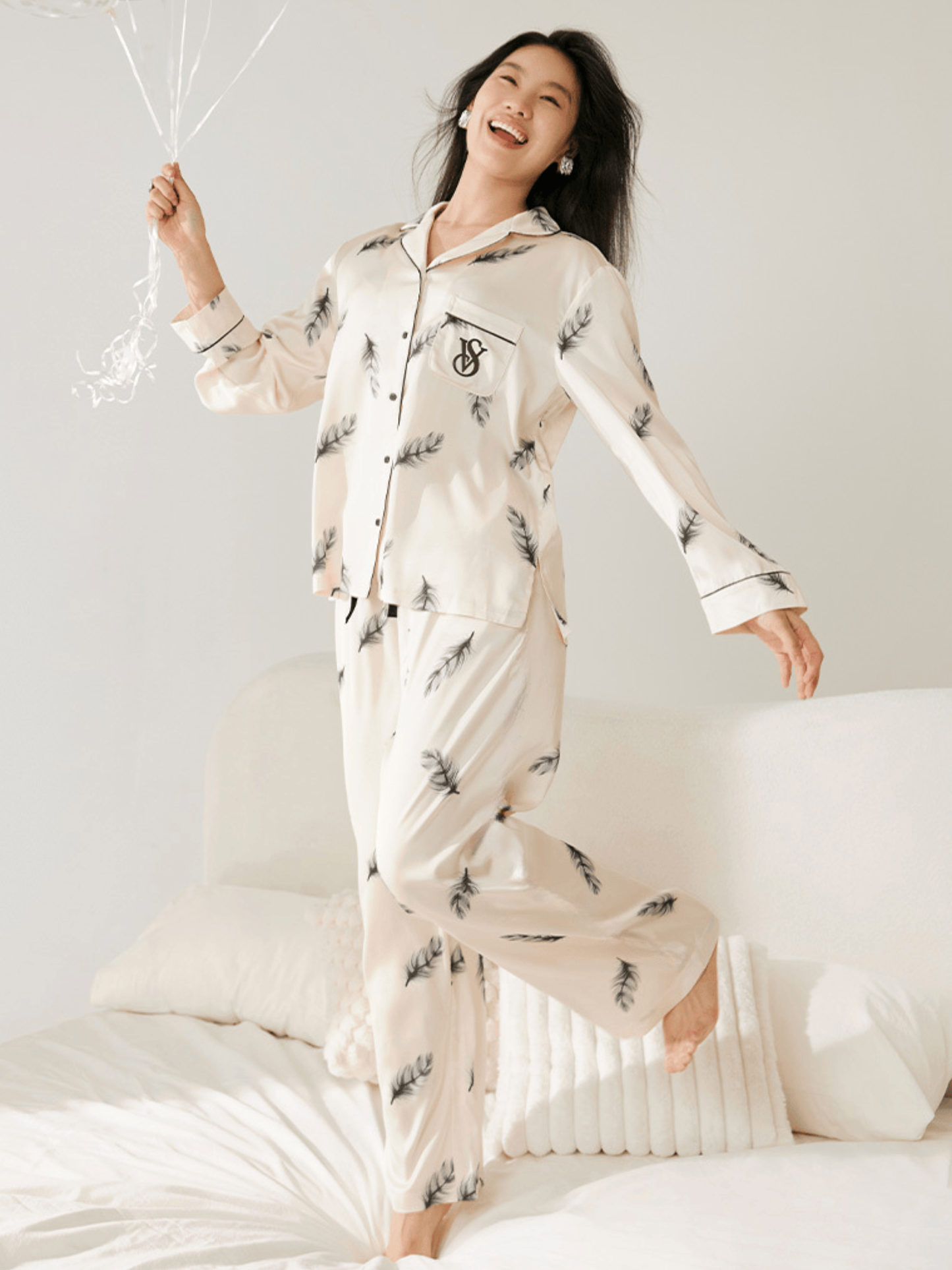 Victoria's Secret Satin Long Pajama Set
