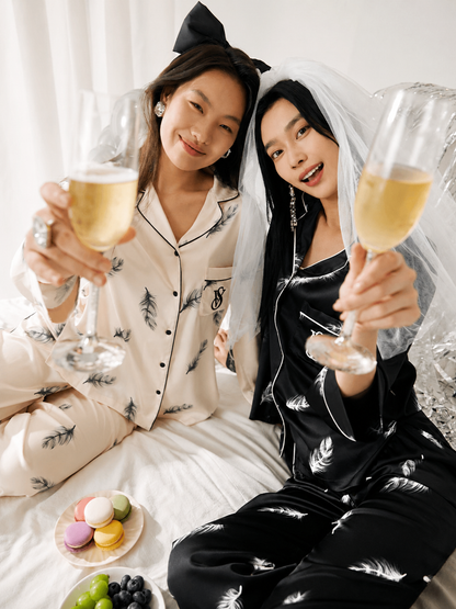 ViktoriaS Secret Satin Long Pajama Set