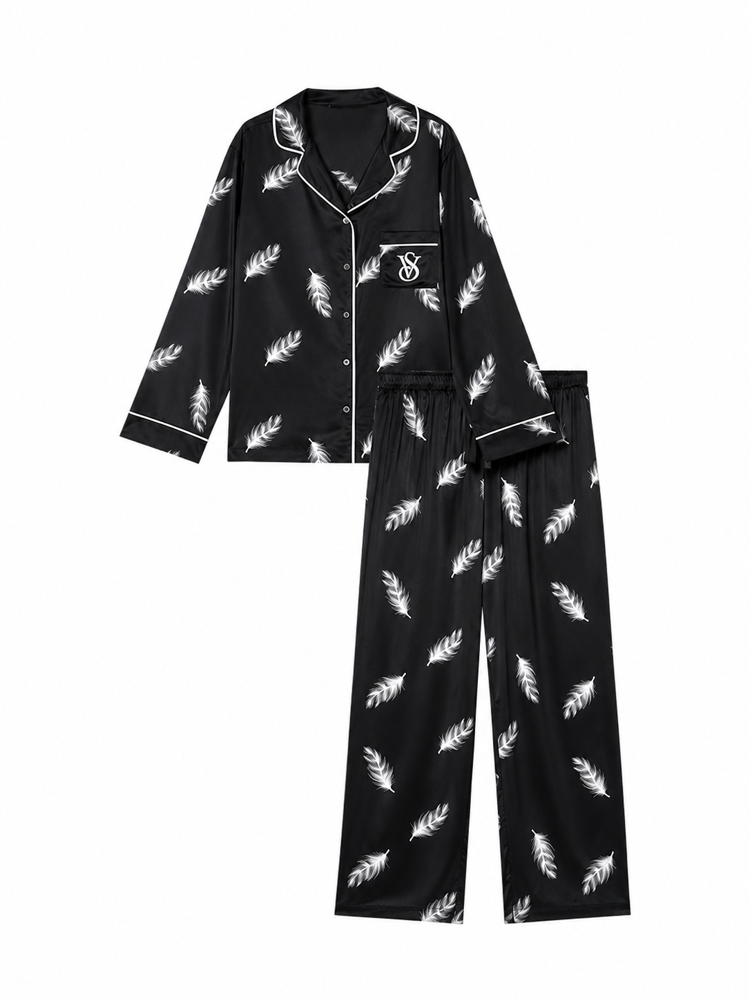 ViktoriaS Secret Satin Long Pajama Set