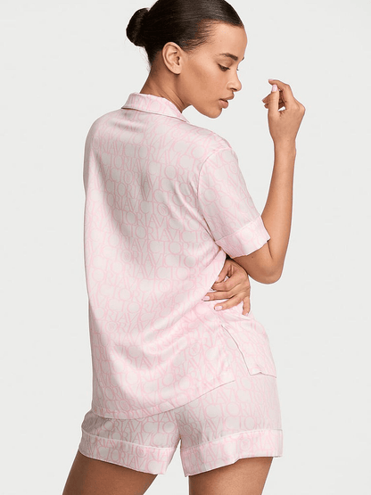 Signature Satin Short Pajama Set